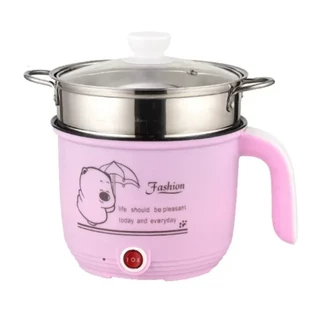 Pin Plug 1.8L Panela Elétrica Antiaderente Frigideira Mini De Arroz/Cozinha Multiuso