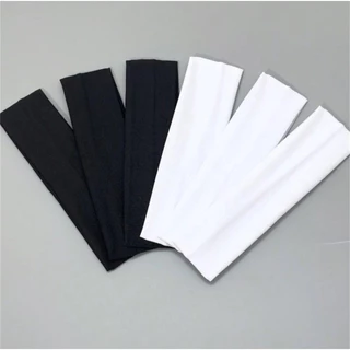 2 Unidades/6 Elegante E Simples Preto , Branco , Faixa De Cabeça Esportiva , Adequada Para Homens , Mulheres , Fitness D