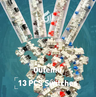 13/10 Unidades Interruptores Outemu Teclado Mecânico De 3 Pinos Preto Azul Marrom Para Jogos De Escritório Doméstico