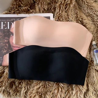 Sutiã Feminino Fino Antiderrapante Invisível Sem Costura Alças Ou Anéis De Aço
