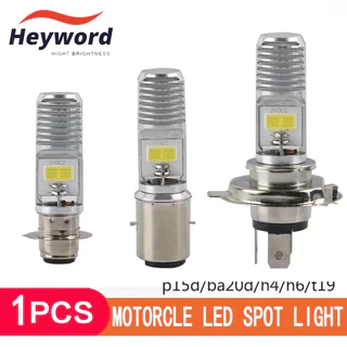 1 Pçs t19 H4 Led Farol Da Motocicleta H6 BA20D P15D Lente CSP Branco Hi Lo Feixe Moto Scooter Luz De Corrida