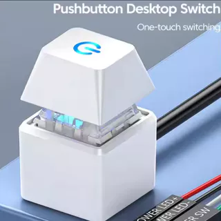 Interruptor De Computador Com Botão Liga/Desliga Externo Para PC Cabo De Extensão De 1.8 M LED Desktop De Escritório Dom