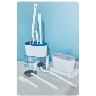 Escova De Vaso Sanitário De silicone Criativa , Plástico Doméstico Montado Na Parede Com base , Limpeza , Conjunto
