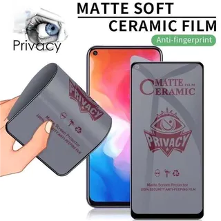 9D Capa Completa Macio Fosco Anti-Espião Privacidade Filme Cerâmico Protetor De Tela Para Xiaomi Redmi 13C = Poco C65 Vi