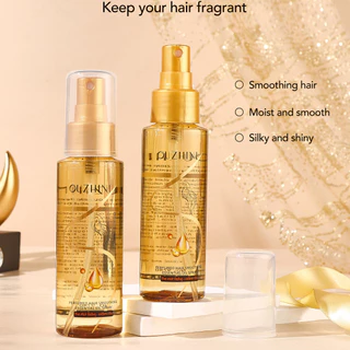 Névoa De Essência Capilar Com Aroma De Perfume , Óleo Sem Enxágue , Anti-Inchaço E Frizz , Aumenta O Brilho