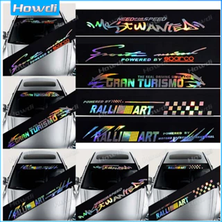 Novas Letras Laser Auto Janela Dianteira Do Carro Pára-Brisa Decalque Adesivos Estilo