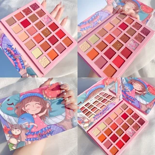 ERSHIQI Enchanting Girl Paleta De Sombras De 24 Cores Trendy Instagram-Popular Purê De Batata Textura Glitter Sombra Par