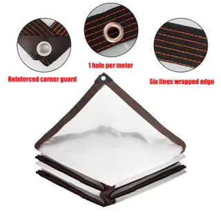 1 Peça Pano De Chuva PE Com Corda Transparente À Prova D