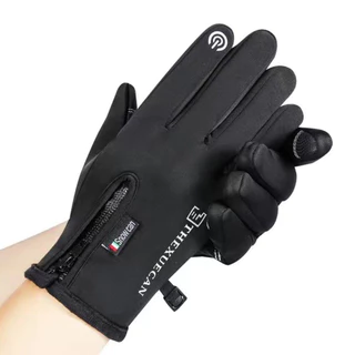 Luvas Masculinas Novo Outono E Inverno Quente Dedo Tela Sensível Ao Toque À Prova Dwaterproof Água Ciclismo Esportes Ar