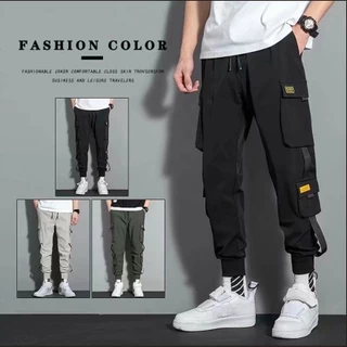 Calças De Trabalho Masculinas Soltas Na Moda Marca Rascal E Bonito Instagram Hip Hop Dança De Rua Pernas Largas Multi Bo