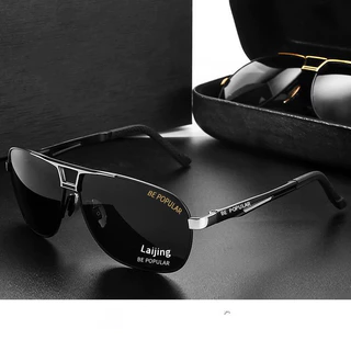 Óculos De Sol Polarizados UV400 Estilo Piloto Tons Lente Para Homens Anti-Reflexo Condução Uso Diurno E Noturno