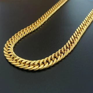 Colar masculino de aço inoxidável corrente de aço inoxidável 18k banhado a ouro joias de ouro masculinas