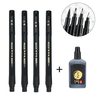 5 Pçs/Set Caligrafia Arte Marcador Canetas Pincel Caneta De Artesanato Suprimentos Escrita Material De Escritório