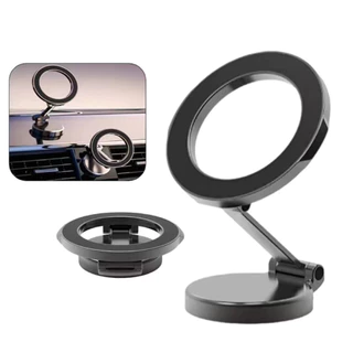 Suporte Magnético Giratório Para Telefone Montado Em Carro De 1 Peça : De Navegação Com Painel Forte E Dobrável De Alta