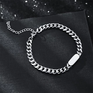 Pulseira moderna de aço de titânio feminina Hawan marca casal moda simples único estudante estilo legal acessórios de mã