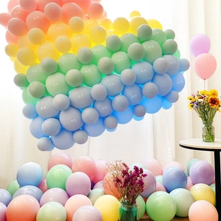 10 Polegadas 100 Unidades/Pacote Balão Festa De Aniversário Rosa Decoração Site Vermelho Arranjo De Casamento Cor Sólida