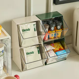 1pc Caixa De Armazenamento De Saco De Chá , Sala rack Cápsulas De Café Exibição De Mesa Lanche