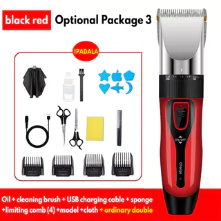 Máquina De Cortar Cabelo Profissional Sem Fio , Aparador De Corte De Recarregável Para Homens Com Conjunto Grátis