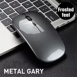 Estoque Pronto mouse Sem Fio Recarregável 2.4Ghz Receptor Óptico Ajustável Bluetooth Para PC Laptop IPad