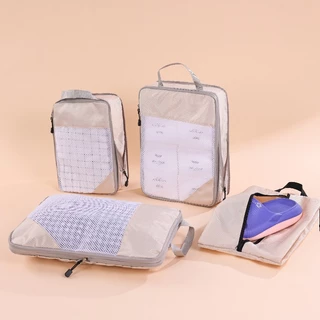 Saco De Armazenamento Comprimido Para Viagem Estojo Roupas De Bagagem À Prova D