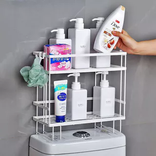 Prateleira De Banheiro Montada Na Parede , Não Perfurada , Pia , Multifuncional , rack De Armazenamento