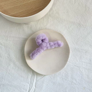 Outono inverno pelúcia Grab Clip feminino fofo grampo de cabelo vento suave cabeça traseira grande tubarão clipe acessór
