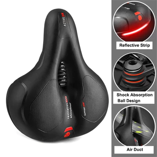 Almofada de assento espessada para bicicleta, almofada de assento para Mountain Bike, amortecedor, bola, macio, confortá