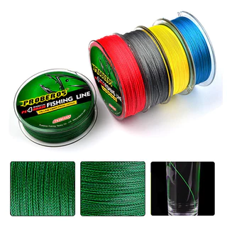 1pc 4 trançado 100m linha de pesca de cavalo forte amarelo/azul/vermelho/cinza/verde 5 cores linha PE linha trançada eti