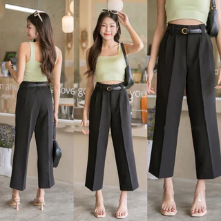 Calças Populares De Pernas Largas , Lindo Par De Orelhas , Trabalho , Moda De Etiquetas , Tecido ivy Pepe , S-2XL , Pron
