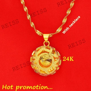 Vietnam Sargento Redondo Centro Ninho De Pássaro Pingente Colar Ouro Fosco Moda Feminina Corrente De Água