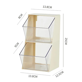 1Pc Saco De Chá Cápsula Café Leite Instantâneo Organizar As Prateleiras Acrílico Transparente Escritório Desktop Caixa A
