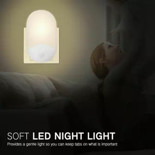 Automático LED night light Parede plug-in Crepúsculo Ao Amanhecer sensor Luz Quente Reino Unido De Armário Escada