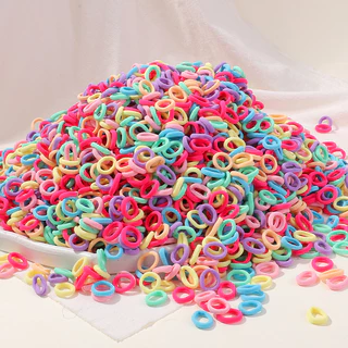 12 Faixas De Cabelo Infantis Estilo Aleatório (Compre 10 E Ganhe 2 Grátis) Sem Costuras Pulseira DIY Menina Acessórios D