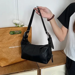 Bolsa De Ombro Estilo Y2K Para Mulheres , Moderna Motocicleta , Minimalista Meninas , Roupa De Rua .