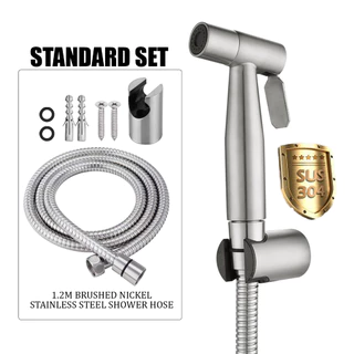 1pc Torneira De Saúde Bocal Do Banheiro Chuveiro Portátil Pistola Terno Abs Imprensa Água Dividir Válvula