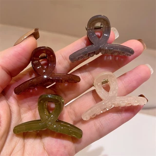 2 Peças De Franja Versátil Versão Coreana , Clipe De Garra Pequena Lateral , Cor Gelatinosa De Coração De Menina Fofo E