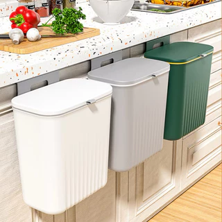 1pc lata de lixo de cozinha fixado na parede banheiro doméstico com tampa toalete sala de estar cesta de papel resíduos