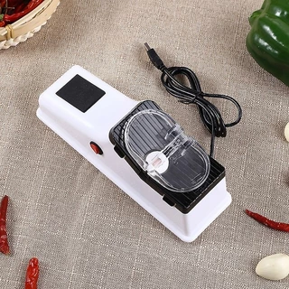 1pc Apontador De Faca Elétrico Portátil Interface USB Afiador Ajustável Com Capa Protetora De Cozinha Em Casa