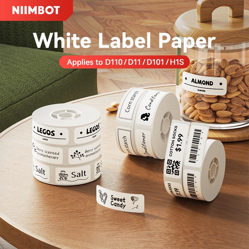 1 - ROLO DE ETIQUETA NIIMBOT 12 x 22 mm P/IMPRESSORAS D110/ D101 / D11