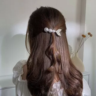 Imitação de pérola Fishtail luz luxo grampo de cabelo Super fada francês senhoras acessórios para o cabelo grampo de cab