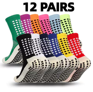 12 Pares De Meias Antiderrapantes De Desempenho Em Gel – Perfeitas Para Corrida E Caminhada