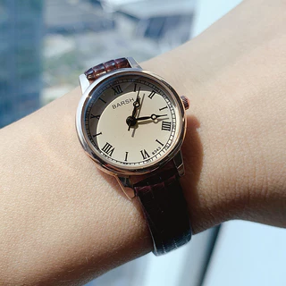 Barsh Watch Estilo Europeu Mid-Ancient Style Nicho Relógio Feminino Cinto De Estudante