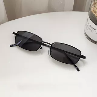 Moda óculos de sol pequeno quadro quadrado Metal óculos decorativos óculos de sol masculino adequado para ao ar livre