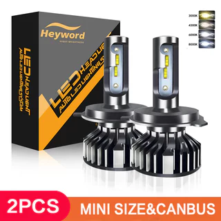 [Garantia De três anos] Farol LED para carro H7 H1 H3 H4 H11 9005 9012 Destaque concentrado 3.000k 4300k 6.000k 8.000k F
