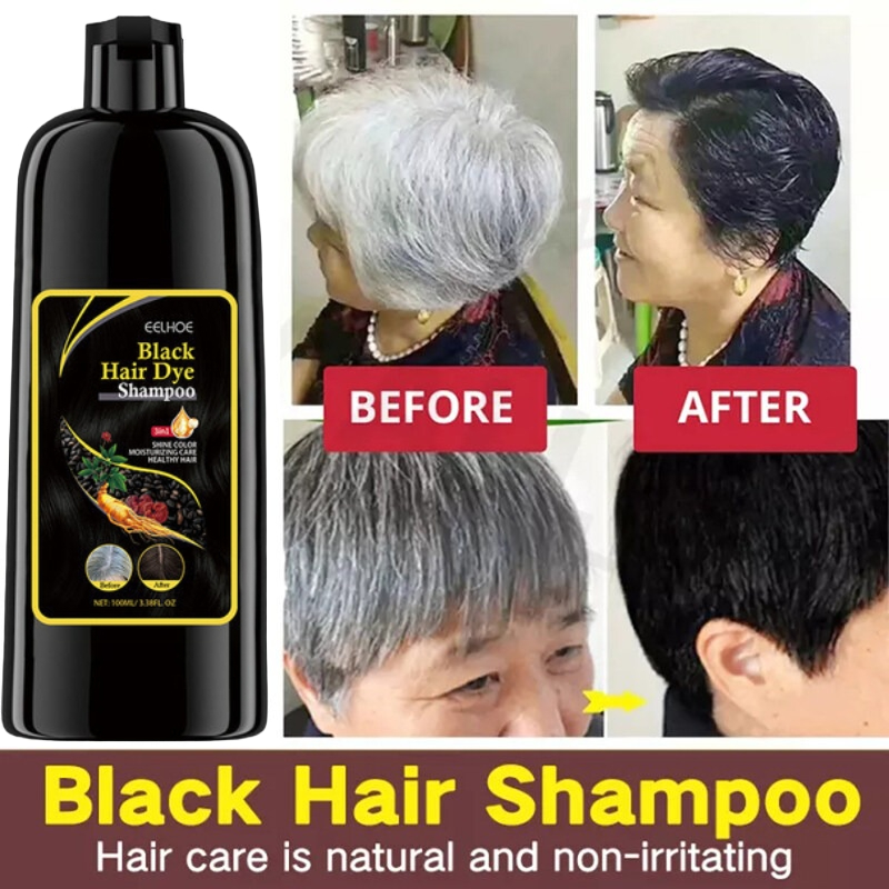 Shampoo Para Cabelo Tintura De Preto/Marrom Em 5 Minutos-100ml