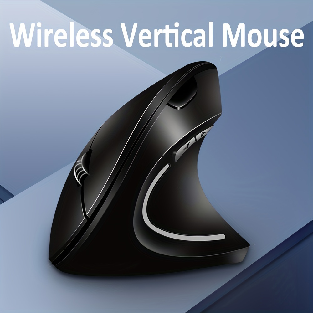 Mouse Vertical Sem Fio USB para PC Laptop Escritório Casa Design Ergonômico Gaming