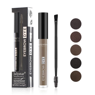Creme Tonificante Líquido Para Sobrancelhas Julystar Com Cabeça De Pincel Dois Pacotes , Desenhar Selvagens , Tridimensi