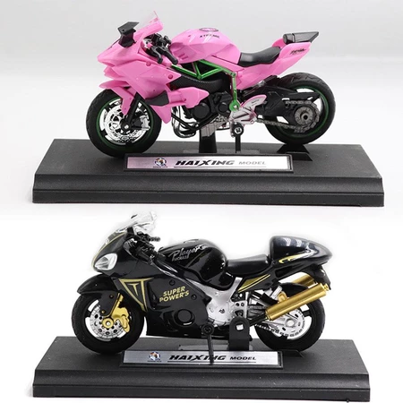 Modelo De Motocicleta Ninja H2R Escala 1 : 18 Fundido Brinquedo Preto Presente