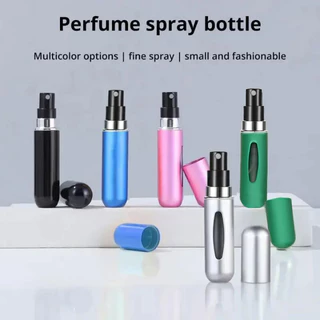 Frasco De Perfume De Alumínio Com Bomba Automática Portátil Spray De Viagem Recarregável Para Mulheres em Oferta na Shopee