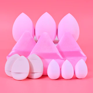 Conjunto De Esponja De Maquiagem Final De 12 Peças , Perfeito Para Mistura De Base Impecável , Sem Látex , Veludo Super